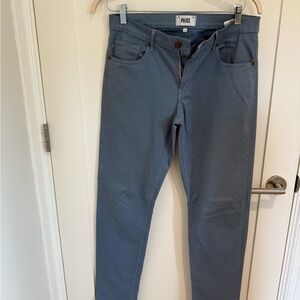 PAIGE Japanese Twill Light Blue Denim Pants